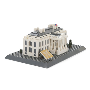 CY4214 la casa bianca di Washington-USA 803 pz mattoni di plastica mattoncini per bambini grandi giocattoli per la vendita - Product Image 5