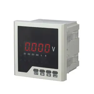Tek fazlı dijital ekran paneli Ac Dc Led 400v voltmetre Volt Amp metre ölçüm akım veya voltaj dijital ampermetre-10 ℃ ~ + 55 ℃