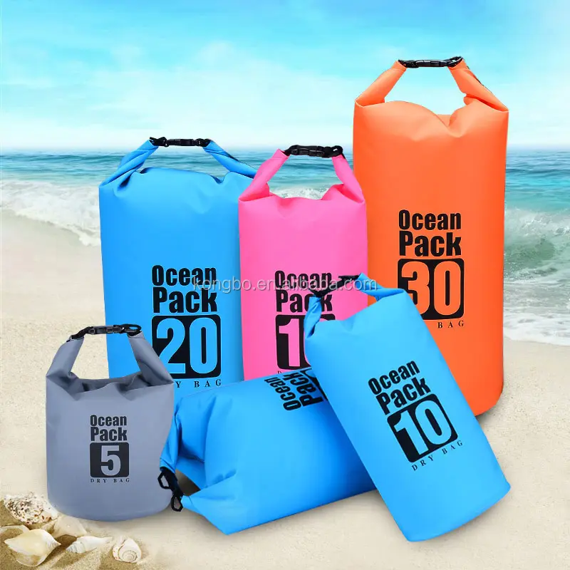 KongBo 야외 10L PVC 드라이 가방 어깨 스트랩 바다 팩 수영