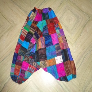 Nuevo acrílico de lana pequeño multicolor Patchwork señoras Harem pijamas/pantalones proveedor al por mayor de La India - Product Image 1