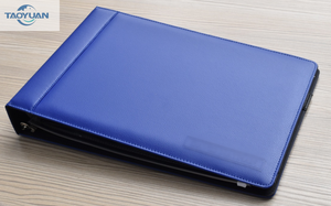 Pu Leather Business Check Binder 7 Ring Binder Với Người Giữ Tài Liệu Trình Bày Thư Mục Tài Liệu Lưu Trữ An Toàn Logo Của Khách Hàng - Product Image 2