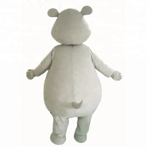 Divertimento CE cartone animato grande grasso grigio ippopotamo mascotte spot - Product Image 3