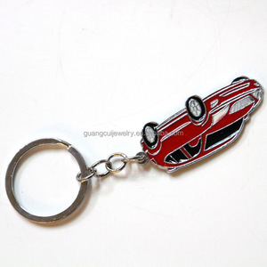 Vòng Chìa Khóa Mô Hình Xe Hơi Bằng Kim Loại Màu Đỏ Biểu Tượng Tùy Chỉnh Mới Nhất - Product Image 3