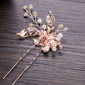 Accesorios para el cabello de novia de diamantes de imitación de palos de pelo de las mujeres de horquilla joyería del pelo - Product Image 5
