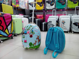 Tas koper anak 16 inci, tas sekolah motif kartun ABS, koper perjalanan anak - Product Image 2