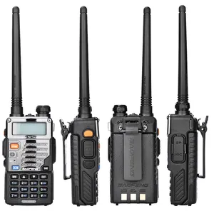 Pofung 128CH Dual Band Uhf + Vhf Handheld/Rádio Portátil Em Dois Sentidos Baofeng UV5RE Walkie Talkie 5KM