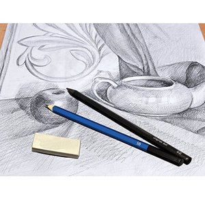 Conjunto de lápis de desenho com zíper preto, suprimentos para arte, 33 peças, artistas - Product Image 6