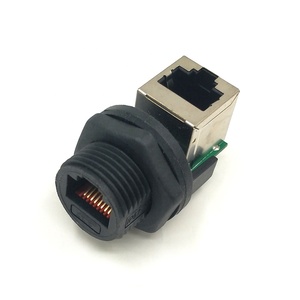 IP68 Ethernet <span class=keywords><strong>LAN</strong></span> RJ-<span class=keywords><strong>45</strong></span> D'extension Réseau Adaptateur Coupleur rj45 à montage sur panneau connecteur étanche pour Extérieur - Product Image 3