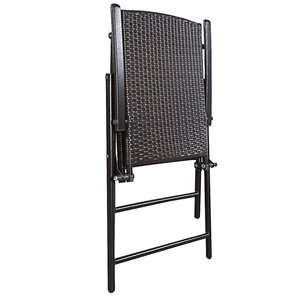 <strong>Folding</strong> <strong>Patio</strong> Foldable Camping Outdoor Lawn Portable Wicker Armrest Footrest Rattan Wedding <strong>Chair</strong> - Product Image 1