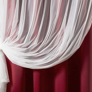 Rideau de fenêtre opaque décoratif <span class=keywords><strong>double</strong></span> pont, couleur personnalisée, cosmétique pour bébé - Product Image 3
