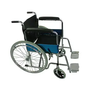 Standard di economia non valido in acciaio pieghevole manuale sedia a rotelle - Product Image 1