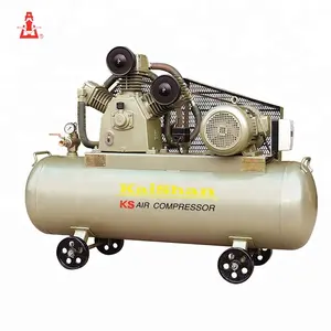 Factory supplier 3 cylinder large piston italy belt driven industrial air compressor 500L with wheel