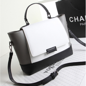 <span class=keywords><strong>Blanc</strong></span> <span class=keywords><strong>et</strong></span> <span class=keywords><strong>noir</strong></span> En Cuir PU Femme Sac À Main, personnalisé Sac Fourre-Tout - Product Image 2