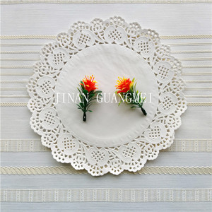 Sous-verres en <span class=keywords><strong>papier</strong></span> <span class=keywords><strong>dentelle</strong></span> jetables ronds blancs pour gâteaux, biscuits, mariage, cupcakes, desserts - Product Image 3