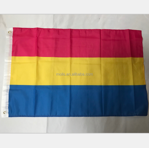 Дешевый в наличии двухсторонний принт 60x90 см 2*3 фута LGBT Радужный Флаг для геев - Product Image 3