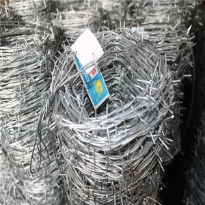 wholesale barb wire Africa hot dipped galvanized barbed wire roll price fence