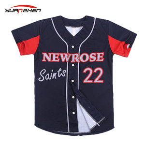 Al por mayor por encargo cualquier <span class=keywords><strong>edad</strong></span> y color slim fit button up béisbol sublimación camiseta - Product Image 2