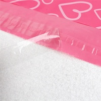 50 enveloppes de livraison, en Poly rose, en forme de cœur, sacs de livraison, vente en gros