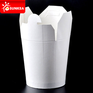 <strong>Noodle</strong> <strong>Boxes</strong> with Plastic Handle Take Away Chinese Food &amp; Beverage Packaging Coated Paper Disposable UV Coating Varnishing - Product Image 3
