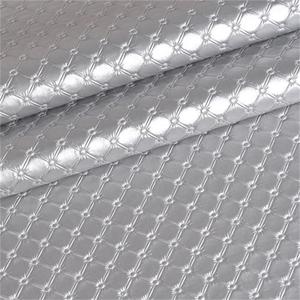 <span class=keywords><strong>Fashion</strong></span> Mewah Bersinar Logam Pu Kulit Sintetis Kaku Mewah Jok Kulit Sofa Bahan Kain untuk Samping Tempat Tidur Latar Belakang - Product Image 4