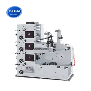 DP-P-320 Rouleau À Rouleau Taffetas Autocollant Numérique Soins Flexo Machine D'impression D'étiquettes