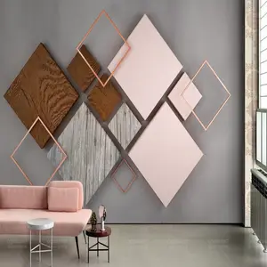 3d Wallpaper Pillar 3d Geometric Modern Nordic Mural Adhesive Wallpaper Bathroom Wallpaper Custom