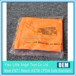 B04 LITTLA ANGEL Brassards de natation gonflables en vinyle orange sans phtalates pour enfants, conformes aux normes EN71 CE ASTM - Product Image 5