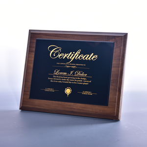 High Quality Square Shape Walnut <strong>Wood</strong> <strong>Plaques</strong> for Competition Prizing Ceremony Souvenirs - Product Image 2