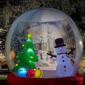 Globes de Noël gonflables géants transparents pour jardin, boule de neige gonflable de taille humaine pour spectacle en direct - Product Image 2