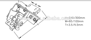 Fabrik verkauf von industrie tür hardware verzinkt maßgeschneiderte <span class=keywords><strong>2</strong></span>" Kabelbruch Sicherheit tretlager - Product Image 3