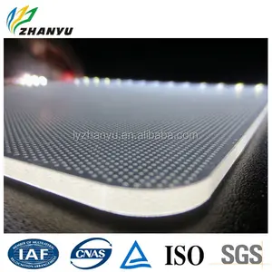 Chine fournisseur feuille acrylique Led Guide de lumière panneau SGS approuvé