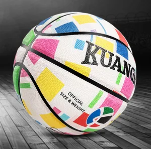 Bola de basquete para treinamento, couro higrópico de alta qualidade personalizado