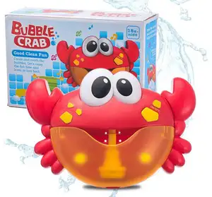 Kid Child Party cartoon crab toy Automatic bubbler bath toy blower crab toy