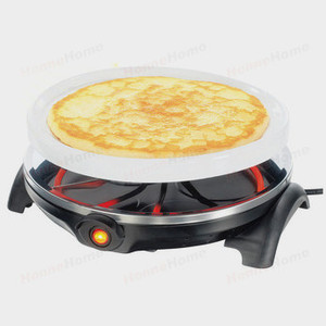 880 W <span class=keywords><strong>2</strong></span> en 1 redondo asadores eléctricos parrilla Raclette servido para el partido - Product Image 4