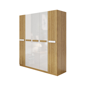 Armoire de chambre à coucher en MDF haute brillance, armoire de chambre à coucher à 6 portes - Product Image 6
