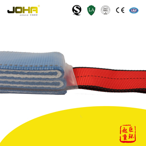Cuerda de Seguridad con Doble Gancho y Amortiguador de Impactos <span class=keywords><strong>JOHA</strong></span>, Poliéster de Alta Tenacidad 25KN, Certificación CE, 45mm, para Trabajo, Posicionamiento, Rescate y Escalada en Roca - Product Image 4