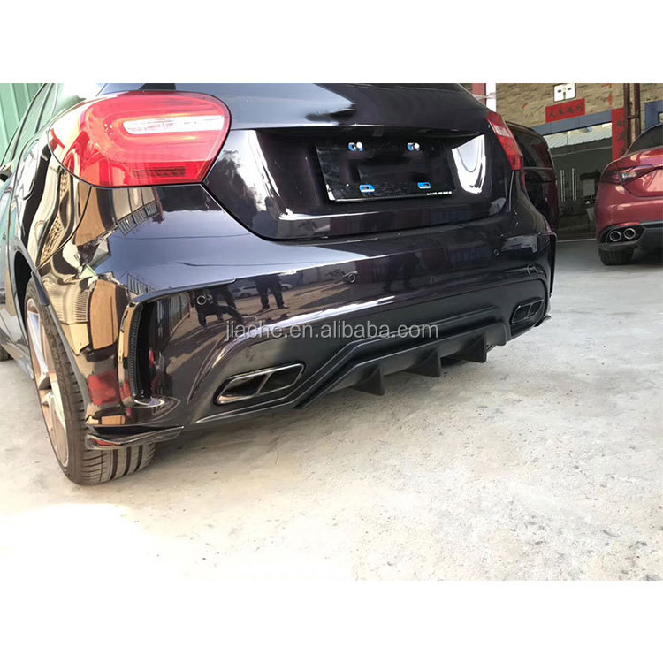 Spoiler Splitter Posteriore In ABS Nero Lucido Per Mercedes Classe A W177 A180 A200 A220 AMG Hatchback 2018-2023