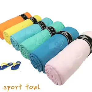 Toallas Handuk Suede Serat Mikro Fiber Super Pabrikan Tiongkok 70X140 Handuk Suede Pantai Gym untuk Olahraga Perjalanan