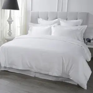 Luxury hotel bed linen cotton percale fabric 1000tc egyptian cotton sheets