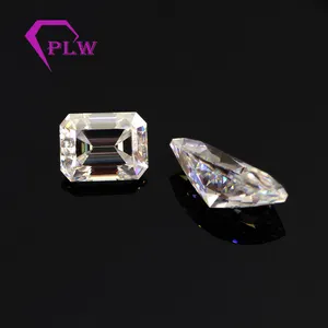 Provence gem 4 carat emerald cut moissanite g color in stock