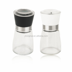Moulin à sel et à poivre réglable en plastique 160ml moulin à épices en <span class=keywords><strong>verre</strong></span> 200g - Product Image 1