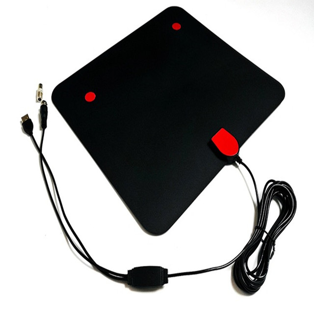 2019 Newest Indoor Digital TV Antenna 30dBi Gain DAS Version 80-150Miles Range HDTV Amplifier Signal Booster 1080P 4K Free TV