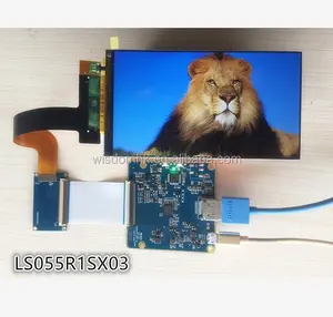 2560*1440 2k液晶显示屏3D虚拟现实耳机玻璃虚拟现实至MIPI DIY CV1头戴式电脑1440P 3D打印机5.5"
