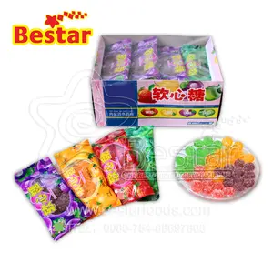 Sabor de Frutas sortidas Revestidas de Açúcar Doces Gummy