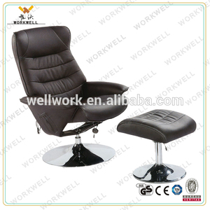 Workwell luxry <span class=keywords><strong>relax</strong></span> cuero <span class=keywords><strong>de</strong></span> la pu sillón reclinable con con base <span class=keywords><strong>de</strong></span> acero - Product Image 1