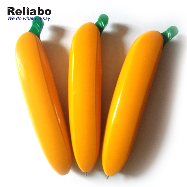 Reliabo Ballpoint Pen Wholesale Hot Selling Banana Fruit Shaped Fancy Plastic Promotional Pen Customized Logo Ball Pen CN;ZHE
