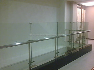Aibaba china <span class=keywords><strong>schoool</strong></span> furniture 12 mm cover tempered glass railing stair railing - Product Image 2
