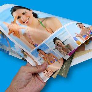 Papel fotográfico brillante para <span class=keywords><strong>impresora</strong></span> de inyección de tinta, 115, 135, 160, 180gsm, 20/50/100 hojas - Product Image 3