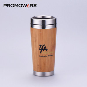 Taza de viaje de café ecológica con carcasa de bambú, taza de café de fibra de bambú de marca personalizada, taza de café de viaje ecológica - Product Image 4