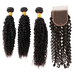 Reliable Human Hair Extension Supplier 10a Virgin Brazilian Curly Bundles